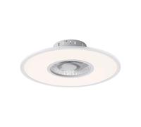 Ventilateur de plafond avec éclairage Ventilateur LED Lampe de plafond, télécommande, 10 niveaux, dimmable, 1x LED 32W 2600lm 2700-5000K blanc chaud-froid, DxH 59,5x16,5 cm