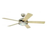 Ventilateur de plafond Comet Titane avec éclairage Westinghouse