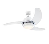 Ventilateur de plafond avec lampe LED Westinghouse Simone Blanc 122 cm