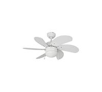 Ventilateur de Plafond avec Lumière EDM Aral Blanc A 50 W