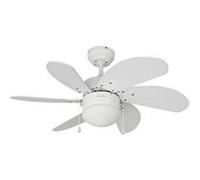 Ventilateur de Plafond avec Lumière EDM Aral Blanc A 50 W Blanc G