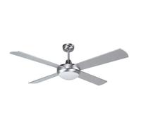 Ventilateur de Plafond avec Lumière - Obergozo - CP 77132 - 60W - Argenté