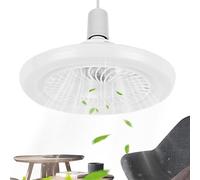 Ventilateur De Plafond Avec Lumière | Ventilateur Plafond Mince Télécommande | 3 Vitesses Réglables, Silencieux avec Éclairage Intérieur pour Salon, Salle de Bain, Bureau et Maison de Campagne