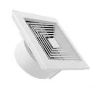 Ventilateur de plafond avec moteur CC sans balais, silencieux de 110 CFM pour salle de bain et cuisine, économe en énergie avec fermeture à ressort (20,3 cm)
