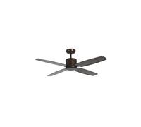 Ventilateur de plafond avec télécommande Turno basse conso 132 cm Bronze / Noyer