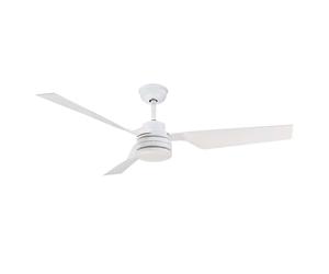 Ventilateur de plafond avec télécommande Ventilateur de salon, blanc, mode été/hiver 3 vitesses Timer, 132 cm