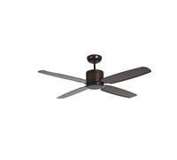 Ventilateur de plafond basse consommation Turno diamètre 132 cm bronze / noyer