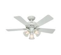 Ventilateur de plafond Beacon Hill Blanc avec Lumière Hunter Fans