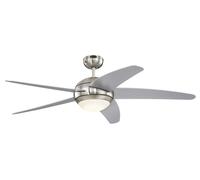 Ventilateur de plafond Bendan Argent 132 cm avec LED Chrome / Nickel brossé
