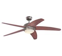 Ventilateur de plafond Bendan Pommier 132 cm avec LED Chrome / Nickel brossé