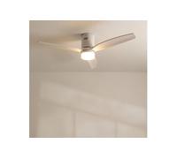 Ventilateur de plafond, blanc, avec lumière, non wifi - windcalm dc stylance white avec lumiere - Blanc