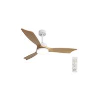 Ventilateur De Plafond Bois Lumière Led 3000/4000/6000k Baltic Edm