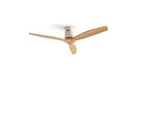 Ventilateur de plafond, bois naturel, sans lumière, non wifi - windcalm dc stylance white - Blanc