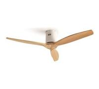 CREATE Ventilateur de plafond Windcalm DC Stylance – bois naturel, sans lumière, sans WiFi – Blanc