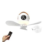 Ventilateur de Plafond Camping-car,Refroidisseur rechargeable 7200 mAh à 4 vitesses | Ventilateur de plafond avec éclairage,pour gazebo, patio, camping-car, terrasse, plage, chambre, extérieur