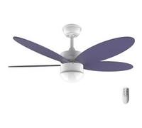 Cecotec Ventilateur de plafond Energysilence Aero 4260 Purple, 40 W, Moteur DC, Diamètre 42”, 5 Lames Réversibles, Lumière LED, Télécommande, Minuterie, 6 Vitesses