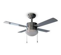 Cecotec Ventilateur de plafond avec Lampe EnergySilence Aero 450. 50 W, Diamètre de 106 cm (42") avec 4 Pales réversibles, 3 Vitesses, Chaîne de contrôle, Fonction Été/Hiver