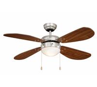 Ventilateur de plafond Classic 105 cm Nickel / Noyer aireRyder