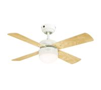 Ventilateur de plafond Colosseum Blanc 90 cm avec LED Blanc