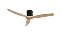 Ventilateur de plafond - Create - Sans lumière - Silencieux - 40W - Noir/Effet bois clair