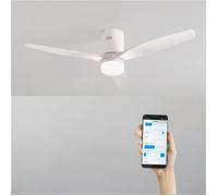 CREATE / WINDCALM NATURAL WOOD M/Ventilateur de plafond avec lumière blanc avec WiFi et télécommande / 40W, Minuterie, Ø132 cm, 6 vitesses, 3 températures de lumière, fonction été-hiver