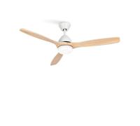 WIND CUP - Ventilateur De Plafond 40W Silencieux Ø132 Cm 100% Bois Télécommande