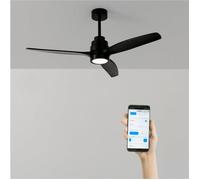 Ventilateur de plafond - Create - WIND STYLANCE - Silencieux - 40W - Bois - Noir