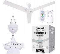 Ventilateur de plafond Cronos FC11-90 90 cm Blanc + Télécommande