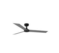 Ventilateur de plafond CRUISER L acier noir mat, aluminium H: 23,2cm Ø132cm