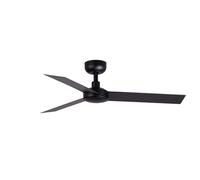Ventilateur de plafond CRUISER S acier, aluminium noir mat H: 23,2cm Ø106cm