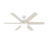 Ventilateur de plafond DC Arete Blanc avec lumière Hunter Fans