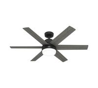Ventilateur de plafond DC Arete Noir avec lumière Hunter Fans