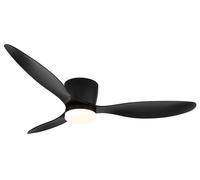 Ventilateur de plafond DC Armando Noir avec LED GLOBO