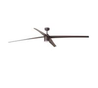 Ventilateur de plafond DC Attos Marron 213 cm avec LED Faro