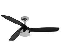 Ventilateur de plafond DC Bronx Chrome avec LED Lucci Air