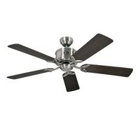 Ventilateur de plafond DC Elements 132 Chrome avec télécommande Chrome / Nickel brossé