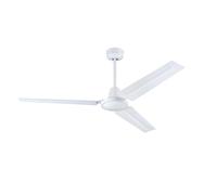 Westinghouse Lighting 7316740 Ventilateur de plafond d'intérieur Industrial traditionnel de 142 cm avec télécommande, finition en blanc mat et moteur CC
