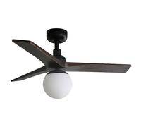 Ventilateur de plafond DC Klim S Noir-Noyer avec Lumière Faro