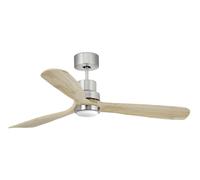 Ventilateur de plafond DC Lantau Nickel / Pin avec LED Faro