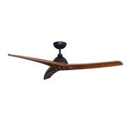 Ventilateur de plafond DC Lypsi 142 cm avec télécommande Noir