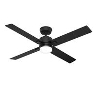Ventilateur de plafond DC Mila Noir 132 cm avec LED Hunter Fans