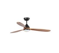 Ventilateur de plafond DC Poros Noir 132 cm avec LED Faro