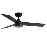 Ventilateur de plafond DC Rudder S Noir avec LED Faro