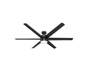 Ventilateur de plafond DC Solaria Noir avec LED Hunter Fans