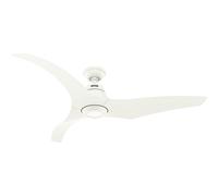 Ventilateur de plafond DC Stingray Blanc avec LED Hunter Fans
