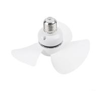 Ventilateur de Plafond E27 Silencieux 16CM Moteur Ventilateur | ABS Material, 360° Adjustable Airflow, Whisper-quiet For Bedrooms, Easy Screw-in Installation, 10W Low Power
