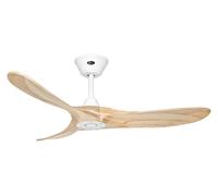 Ventilateur de plafond Eco Genuino DC 122 Blanc-Bois CasaFan