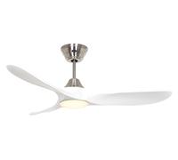 Ventilateur de plafond Eco Genuino DC 122 Chrome-Blanc LED CasaFan