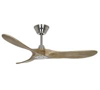 Ventilateur de plafond Eco Genuino DC 122 Chrome-Chêne CasaFan