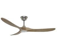 Ventilateur de plafond Eco Genuino DC 152 Chrome & Chêne CasaFan